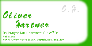 oliver hartner business card